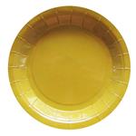 Plato redondo gde. liso bronce 8u
